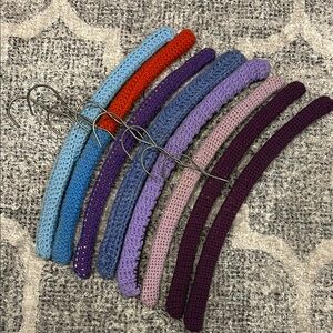 Colorful Knitted Hanger Set of 8